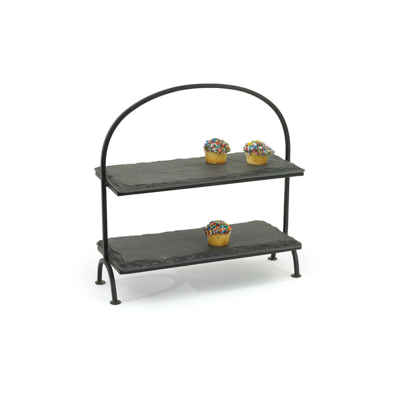Keeler Stoneware Tiered Stand