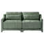 Chenille à deux places avec ergonomique, 2 coussins lombaires, structure en bois, coussins confortables, convient aux coins de lecture et aux chambres à coucher Tissu, design, base, support idéal pour différents espaces intérieurs-1220343669-1220343671