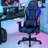 Gymax Adjustable Reclining Ergonomic Faux Leather Swiveling PC & Racing Game Chair-69966252