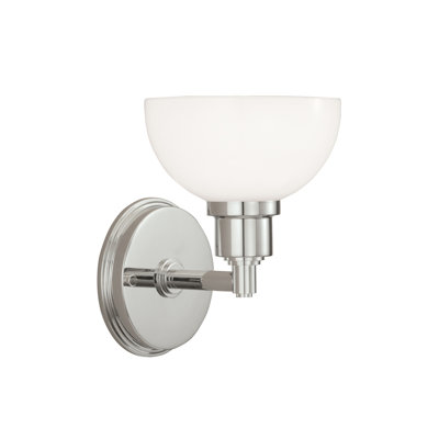 Applique murale 1 lumière de 8,5 po de hauteur Aldusa - nickel poli