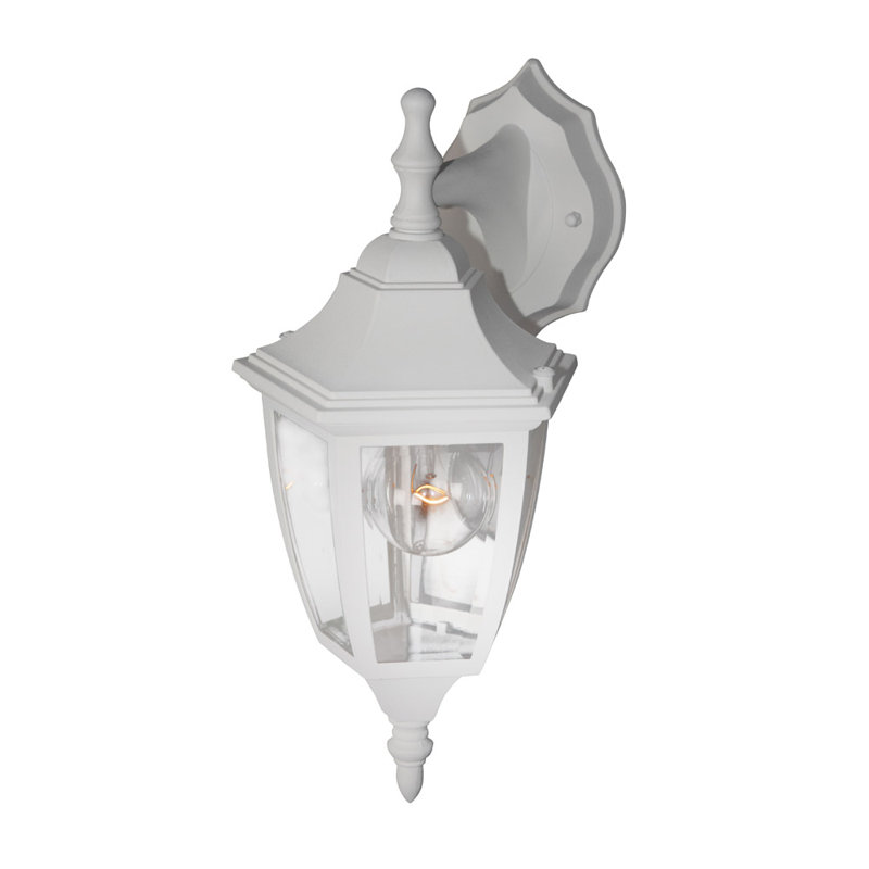 Lanterne murale d'extérieur H 14,25 po Slusser, Blanc