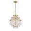 Mini-lustre 3 lumières Luna en laiton chaud