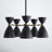 Bimini 5-Light Metal Geometric Shaded Chandelier-406457856