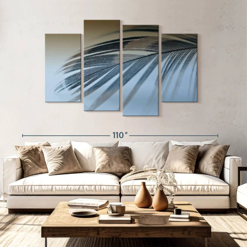 Kerner Single Feather, 54" H x 84" W