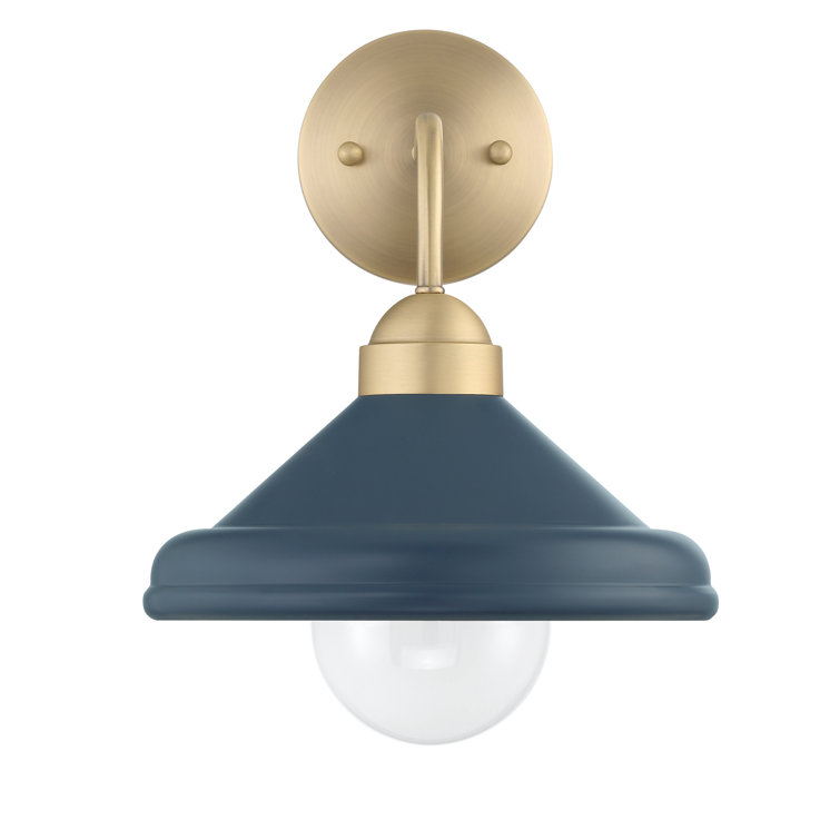 Delilah Single Light Iron Dimmable Armed Sconce