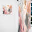 Bethesda - Rayures rose et or complexes II - Rideau moderne - Velours obscurcissant - 1 panneau-484572881