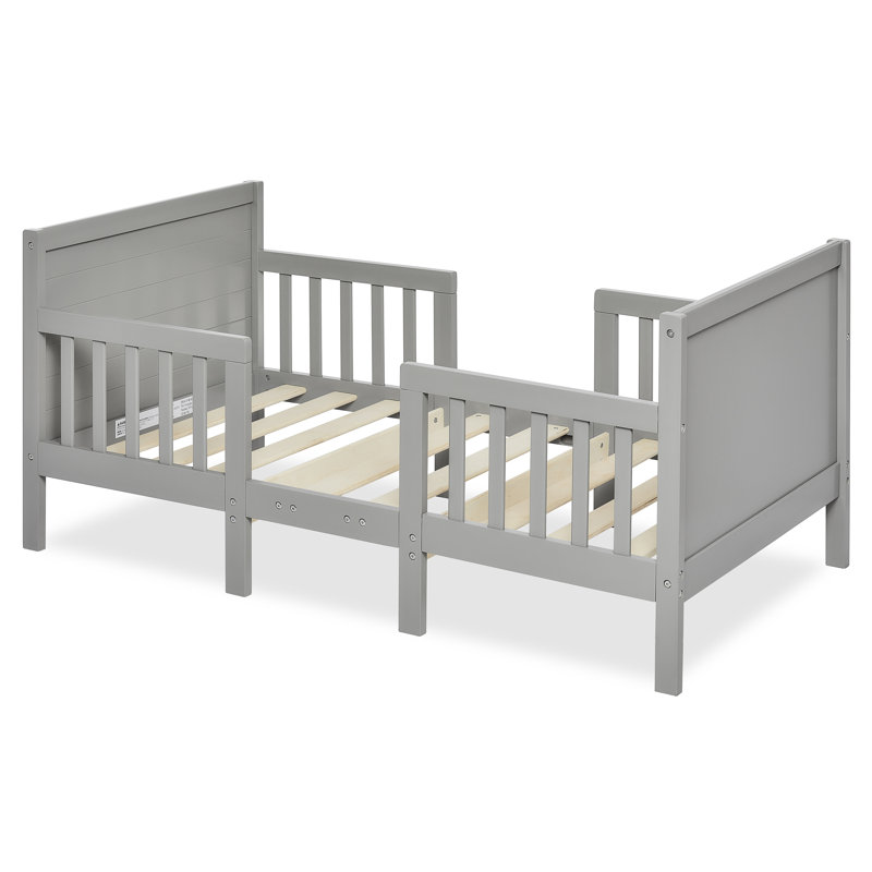 Harshman Toddler Solid Wood Standard Bed by Harriet Bee, Gray