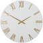 Metal Oversized Hiawassee Round 31" Wall Clock Gold Hands and Numbers-1508420819