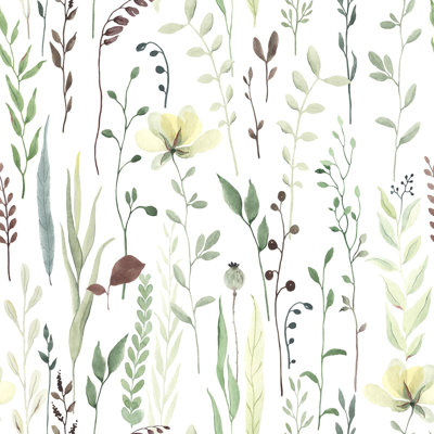 Wildflowers Wallpaper Peel & Stick Floral Tile