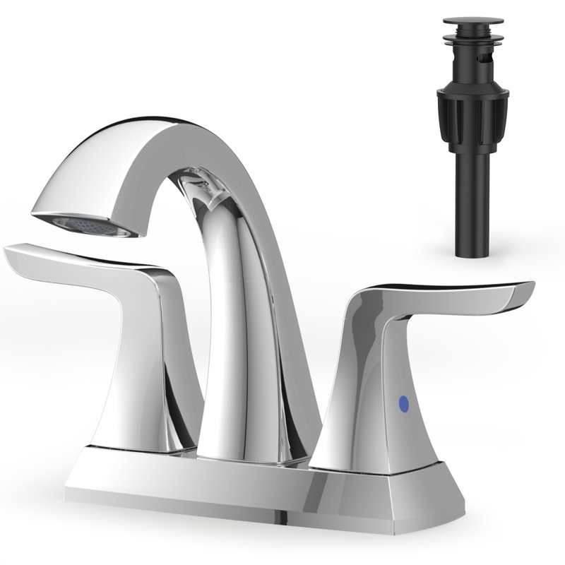 Bathroom Faucets, Faucet For Bathroom Sink - 2 Handle Basin Faucet, 3 Hole 8 Inch Widerspread Bathroom Faucet, Chrome