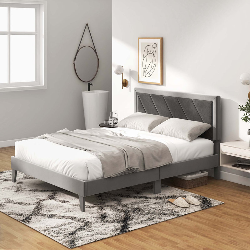 Minhaj Upholstered Platform Bed, Queen
