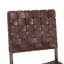 Chaise parsons en cuir véritable
