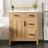 30" Wood Bathroom Vanity With Solid Wood Frame, 1 Soft Close Doors, 2 Soft Close Drawers, Adjustable Shelf, Modern Storage Cabinet
