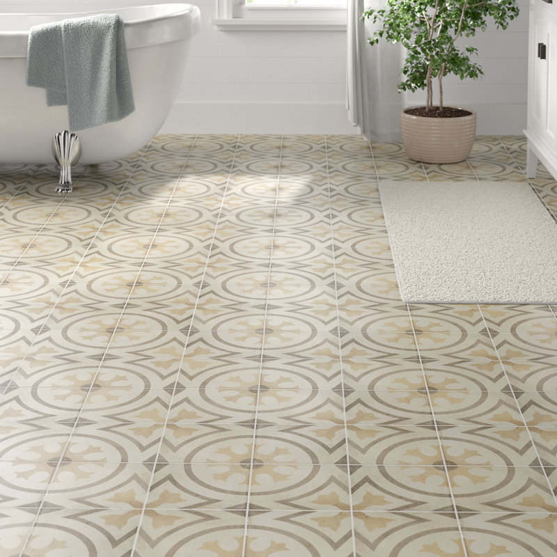 Carreau de porcelaine espagnol / marocain 8 "x 8" Encausto, Circolo