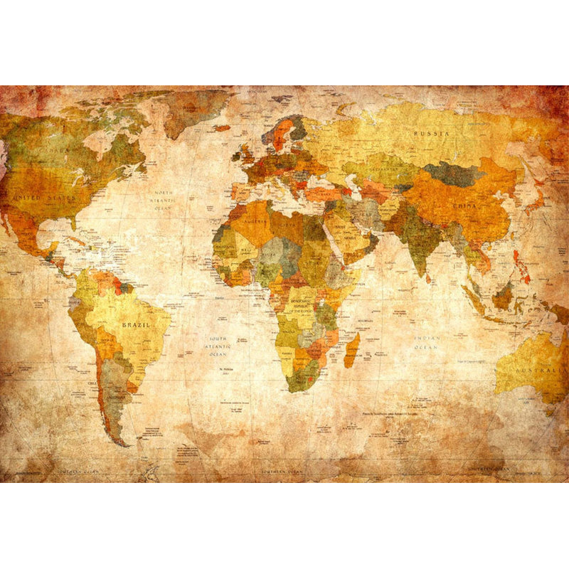 Murale carte pelez et collez - Voyage dans le monde, L 41 po x l 57 po