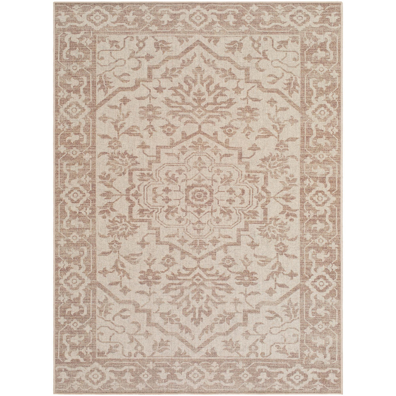 Bellecourt Machine Washable Oriental Rug, Rectangle 3'6" x 5'6"