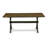 3 Piece Dining Room Table Set Contains a Rectangle Kitchen Table with X-Legs and 2 Dining Bench, wire brushed black base finish-413639913-413639915-413639912