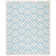 Fung Hand Woven Flat Weave Wool/Cotton Geometric Rug in Light Blue/Ivory