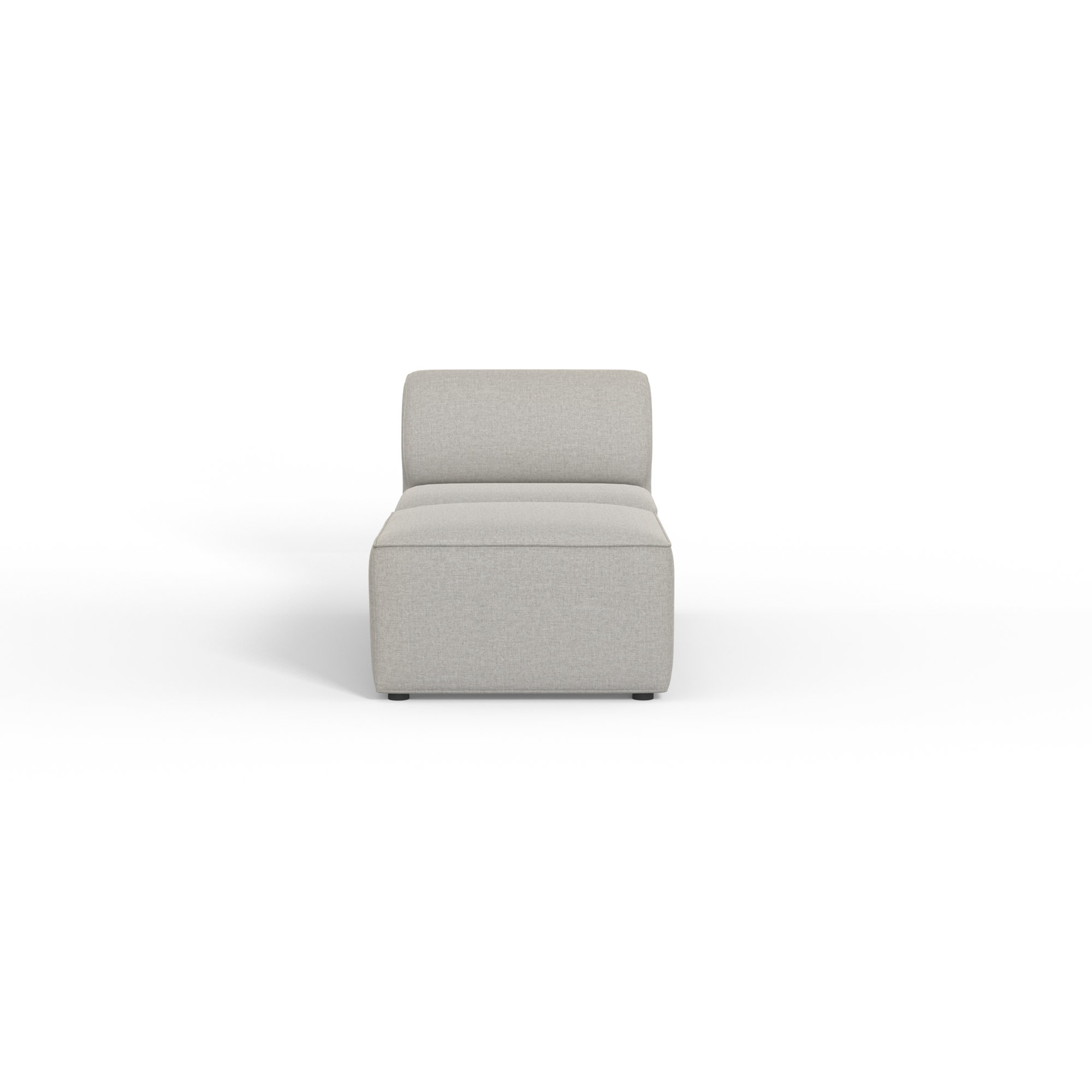 Big Joe Patio Outdoor Lounge Chair & Ottoman Set, Fresh Gray