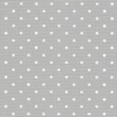 Prédécoupé, 18 point gris avec pointes blanches Fwe-Aida Petit Point