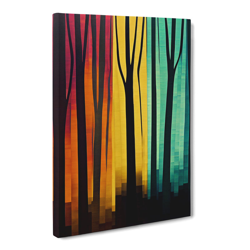CAN-V0523-2574X Tree Hydrodipped - Wrapped Canvas Print, 50cm H x 35cm W x 3cm D