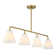 Hashimoto 4-Light Linear Chandelier 