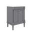 Meuble-lavabo contemporain 24 po avec lavabo à fixation supérieure et armoire de rangement à 2 niveaux-170179327-170179296