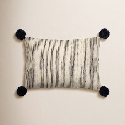 Smith Pom-poms Cotton Pillow Cover