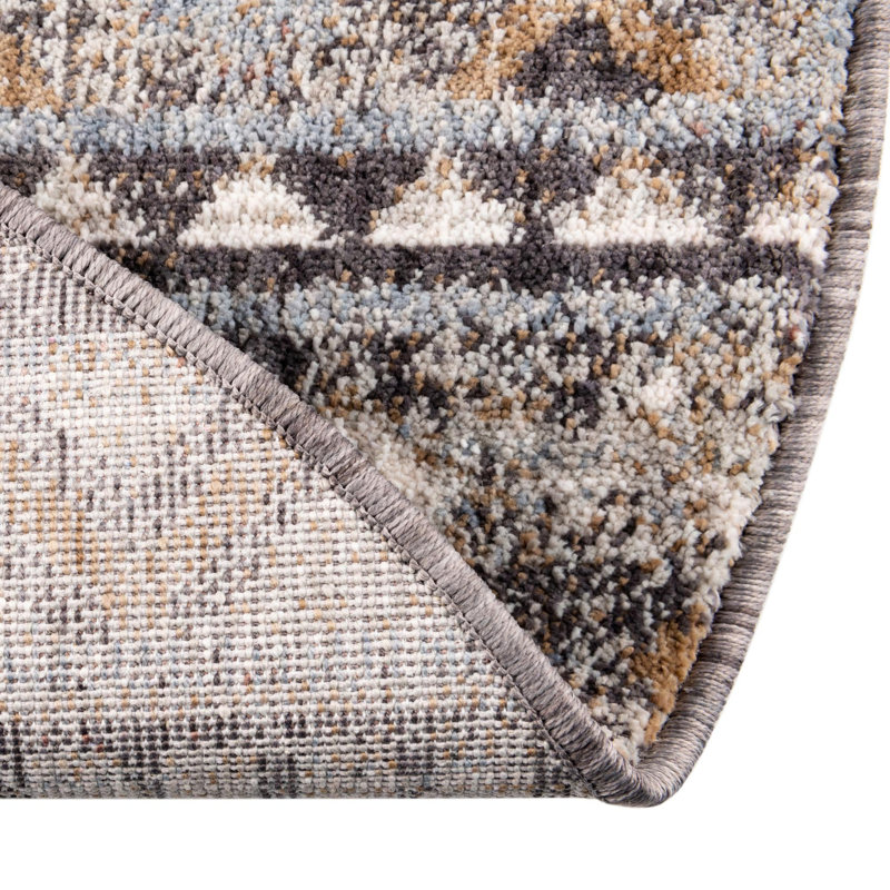 Perlita Geometric Indoor Rug, Round 7'