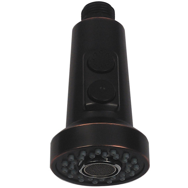 Kingston Brass Made To Match 2-Function Stream Flow and Full-Spray Pull-Down Sprayer, Naples Bronze