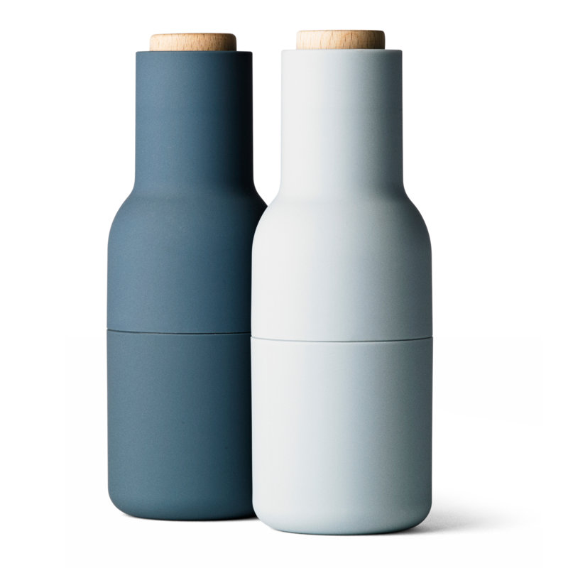 Bottle Grinder Ceramic Salt & Pepper Mill, Blue