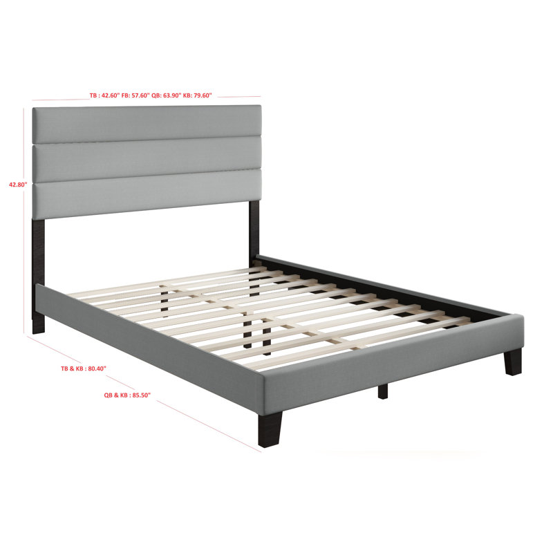 Antrone Upholstered Platform Bed, Queen