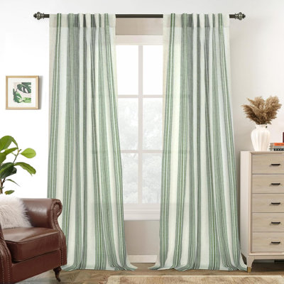 Rideaux semi-transparents avec passe-tringle Chris