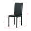 Chaises de salle à manger à structure en métal 4 pièces avec mousse haute résilience et dossier ergonomique pour une assise confortable