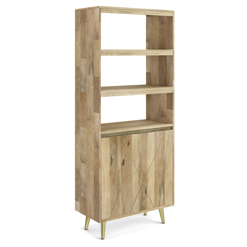 Jager - Bibliothèque avec portes - Naturel