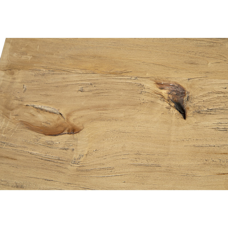 Table de bout avec tablette de rangement en bois massif Bridges