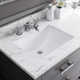 Cronin 60" Carrara White Marble Countertop Bath Vanity with Faucet and Mirror