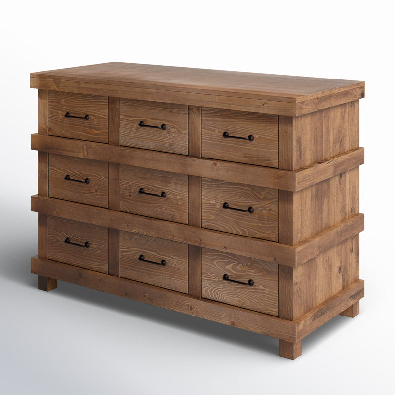 Commode Capacieuse en bois, chêne antique, Chêne
