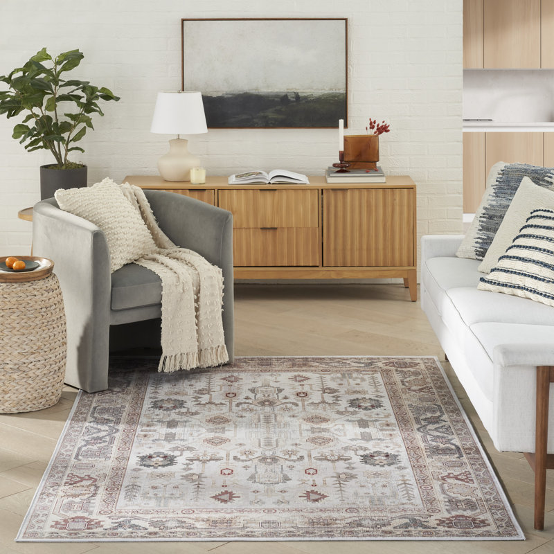 Tapis ivoire Mizraim, Rectangle 3 pi 9 po x 5 pi 9 po