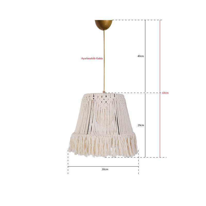 Chandle - Light Cream Pendant