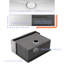 Évier de cuisine à tablier frontal en acier inoxydable T304 de calibre 16 de 24 po de profondeur, guide d'eau en forme de X pour un drainage en douceur, coin arrondi R10, revêtement à condensation, coussin de 3 m, ensemble avec ensemble de drain et