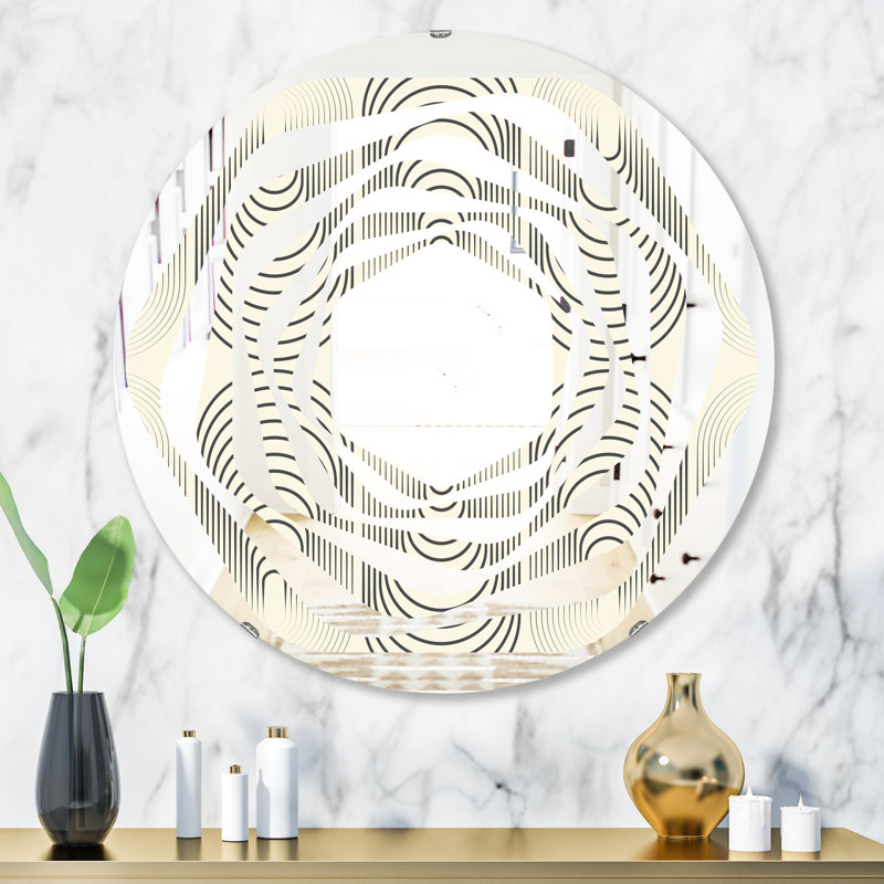 Miroir mural Whirl, H 23,6 po x l 23,6 po