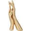 Golden Hands Sculpture Elegant Resin Home Decor Hands Statues Versatile Love Ornament, For Bedroom, Office Desktop, Cabinets,Wedding (Golden Hands)
