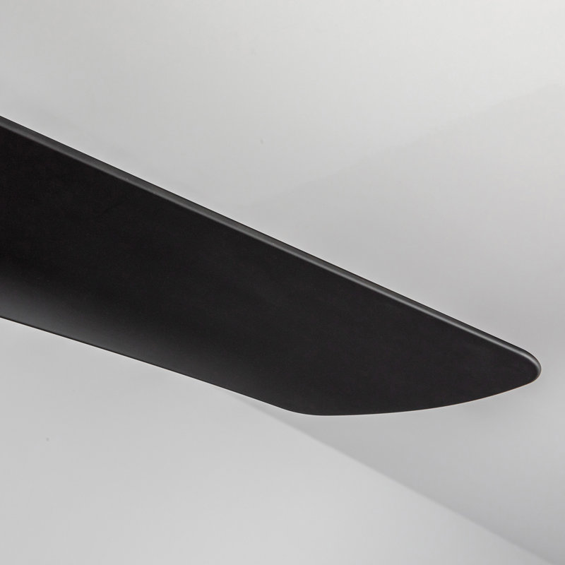 Thalia Smart LED Downrod Ceiling Fan, Brushed Gold, Matte Black