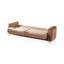 Canapé-lit Luna de style moderne en bois de couleur cuivre-225248593