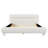 Upholstered Bed With Solid Round Legs