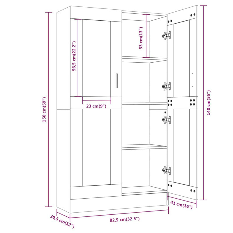 Brenleigh Display Cabinet, Oak