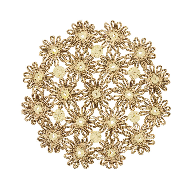 Daisy Placemat, Natural/Ivory
