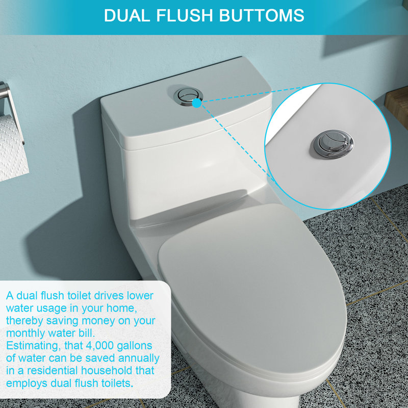 Une toilette en céramique avec une chasse d'eau puissante et un coussin de siège silencieux