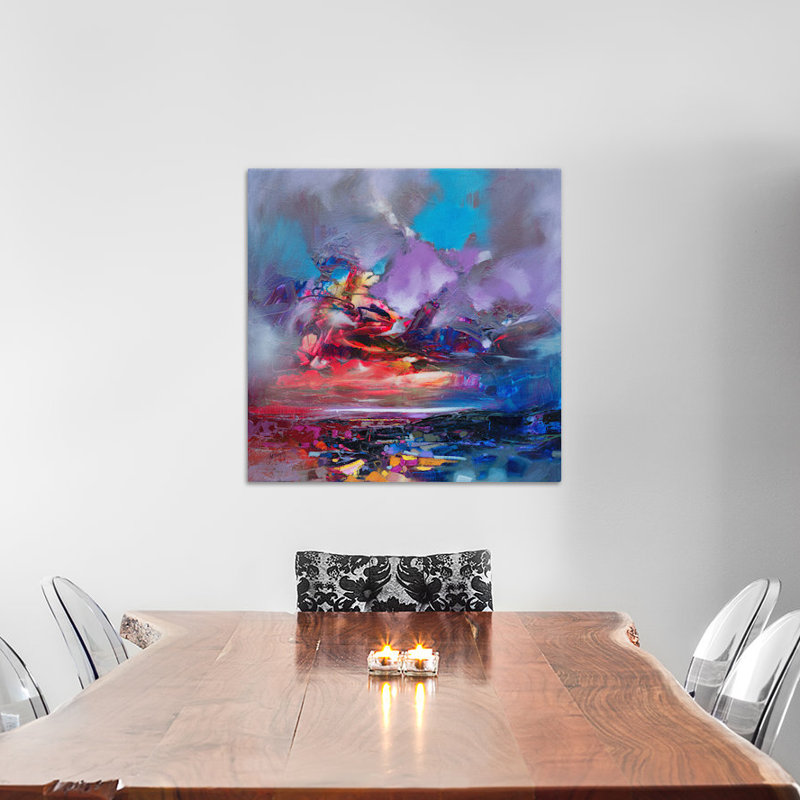 Collision i, reproduction d’art sur toile tendue, H 12 po x l 12 po x P 1,5 po